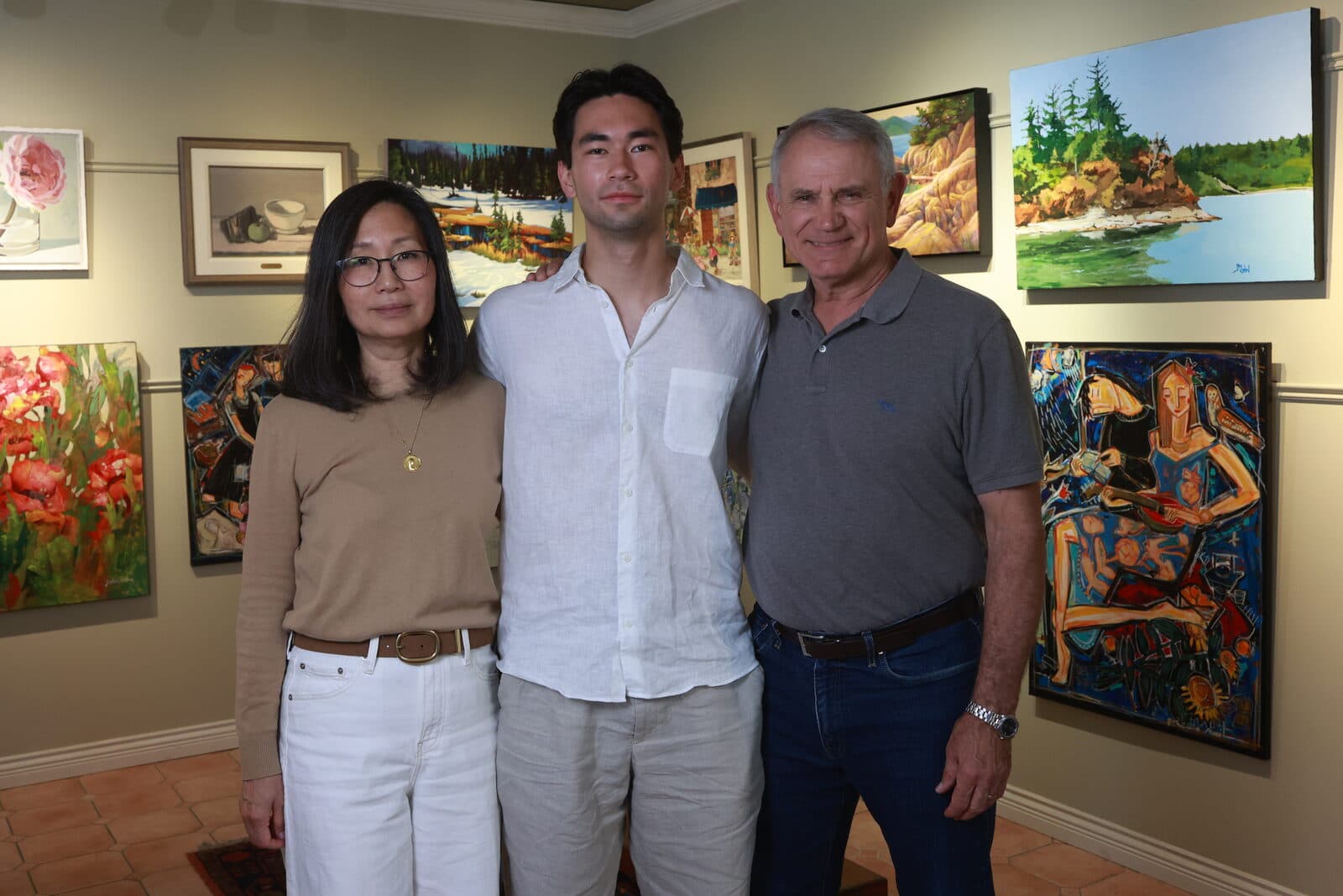 The Toth family at Gallery 88 Arts in Kerrisdale, Vancouver